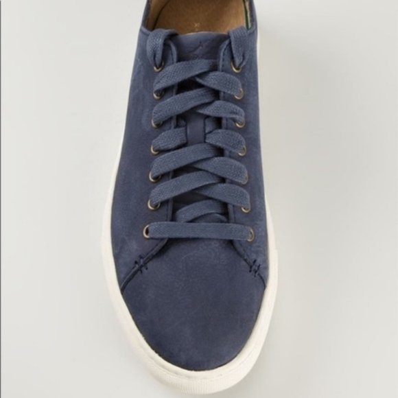 Polo Ralph Lauren Leather Blue Jermain Sneakers - Picture 5 of 8